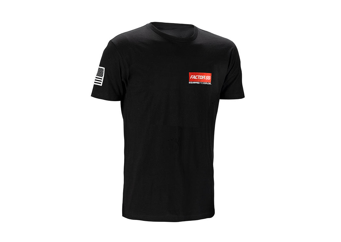 Factor 55 Equipped to Explore T-shirt - black – Factor55